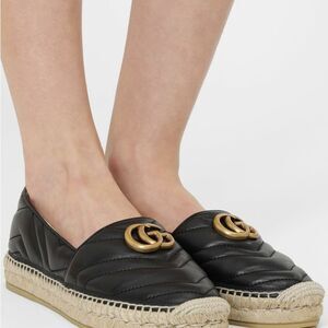 Brand new with box Gucci Black Espadrille Loafers size 34 and 35